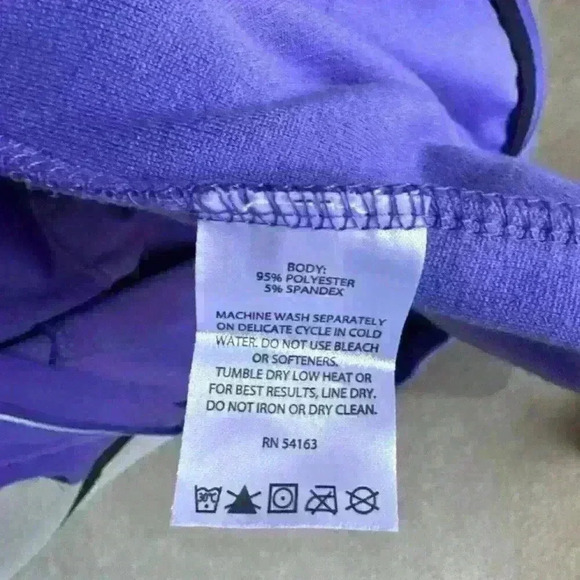 Calvin Klein Purple Women Fleece Active Vest With Zipper Pocket Size Small - Picture 8 of 8